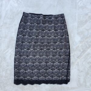 Elegant Black Lace Skirt